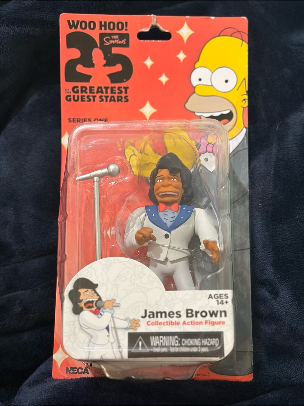 Simpsons NECA James Brown Collectible Action Figure - White Outfit